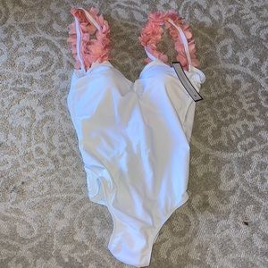 WHITE ONE PIECE SWIMSUIT